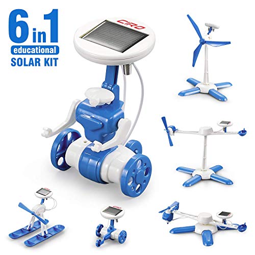 Auney Solar Robot Creation Kit, 6-in-1 Solar Robot Kit for Kids Solar Kit DIY Solar Power, STEM Toys Educational Gift for Kids and Teens, Boys and Girls - Thumbnail 6