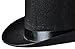 NJ Novelty - Black Felt Top Hat, Costume Dress Up Party Hat