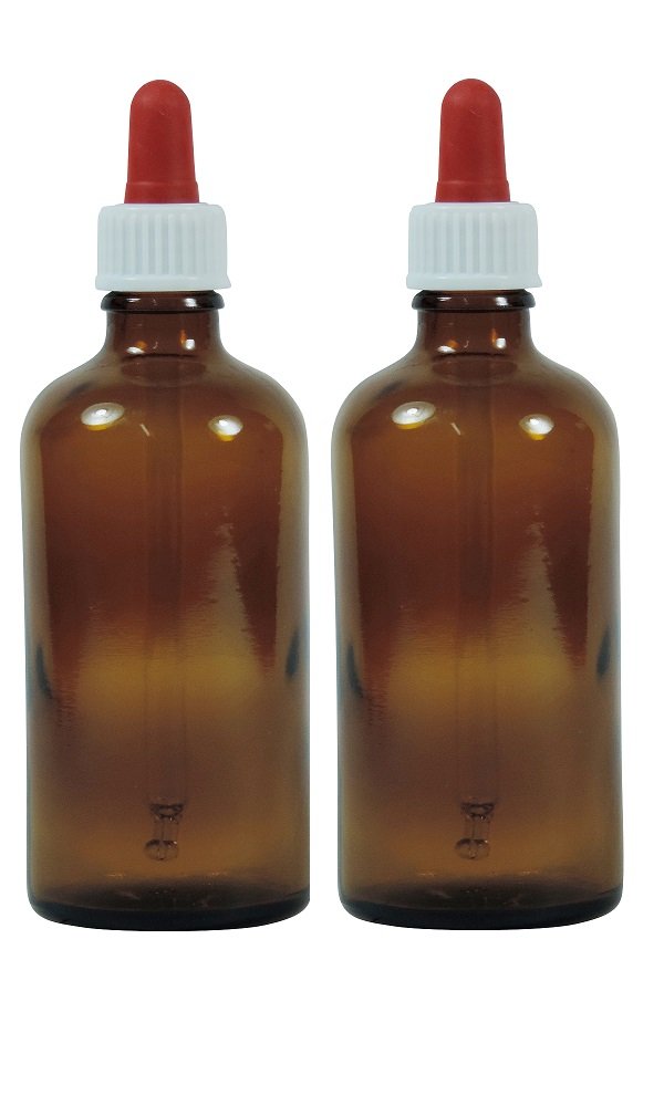 Viva Haushaltswaren 10 Brown Glass Apothecary Bottles, Glass, brown, 50 ml