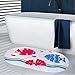 Liuba 27 x 15 Inch Original Baby Bath Mat for Tub for Kids Non Slip Premium PVC Oval Bathroom Floor Bathtub Mats for Babies Children Toddler