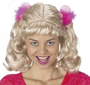Ladies Cheerleader Costume Wig
