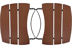 Quantfire Side Shelves Upgrade Plus Big Green Egg Accessories, Composite 3 Slat Egg Mates for XLarge Big Green Egg with Folding Side Shelves Replacement Parts Grill