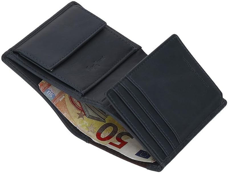 Indiana Vertical Blue Wallet 8,5x10,5x1 cm Couro da Joumma Bags