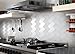 Art3d Peel and Stick Backsplash Long Grain Metal Tile for Kitchen and Bathrooms, Blushed Silver 3