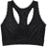 ThirdLove Everyday Lace Racerback Bralette, Summer Bra, Wireless, Mesh-Lined Cup, Full Coverage Bralettes, Bras for Women