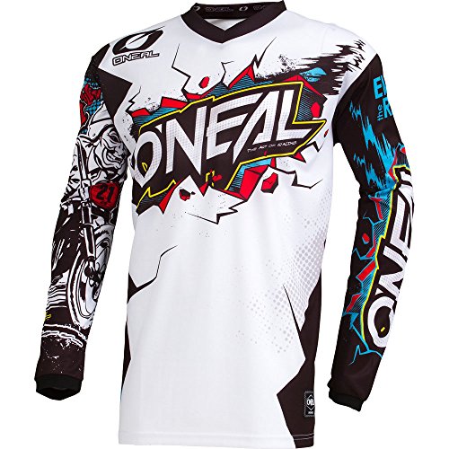 image for O'Neal Element Villain White Adult motocross MX off-road dirt bike Jer