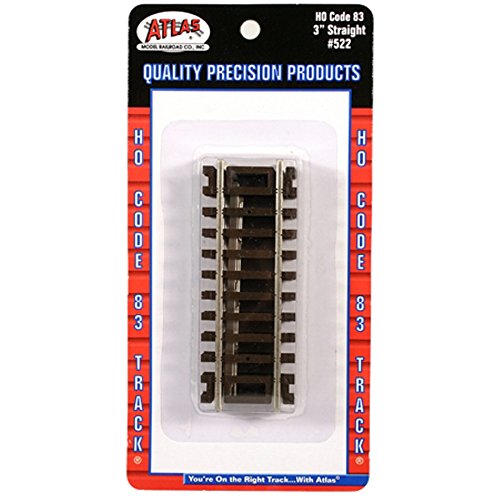 Atlas 522 HO Code 83 3" Straight Section 4pcs