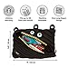 ZIPIT Grillz Pencil Case for Kids, Cute 3-Ring Binder Pencil Pouch for Boys, Girls and Teens, Stationery Bag for School ,Black