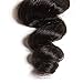 XS Hair Brazilian Hair Bundles Loose Wave Hair 3 Bundles Virgin Human Hair Loose Hair Weave Grade 8A (14 16 18, Natural Color)