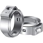 LOKMAN 50 Pack 1/2 Inch PEX Cinch Clamps, Stainless Steel Rings Pinch Clamps for PEX Tubing Pipe Fitting Connections (1/2 Inc