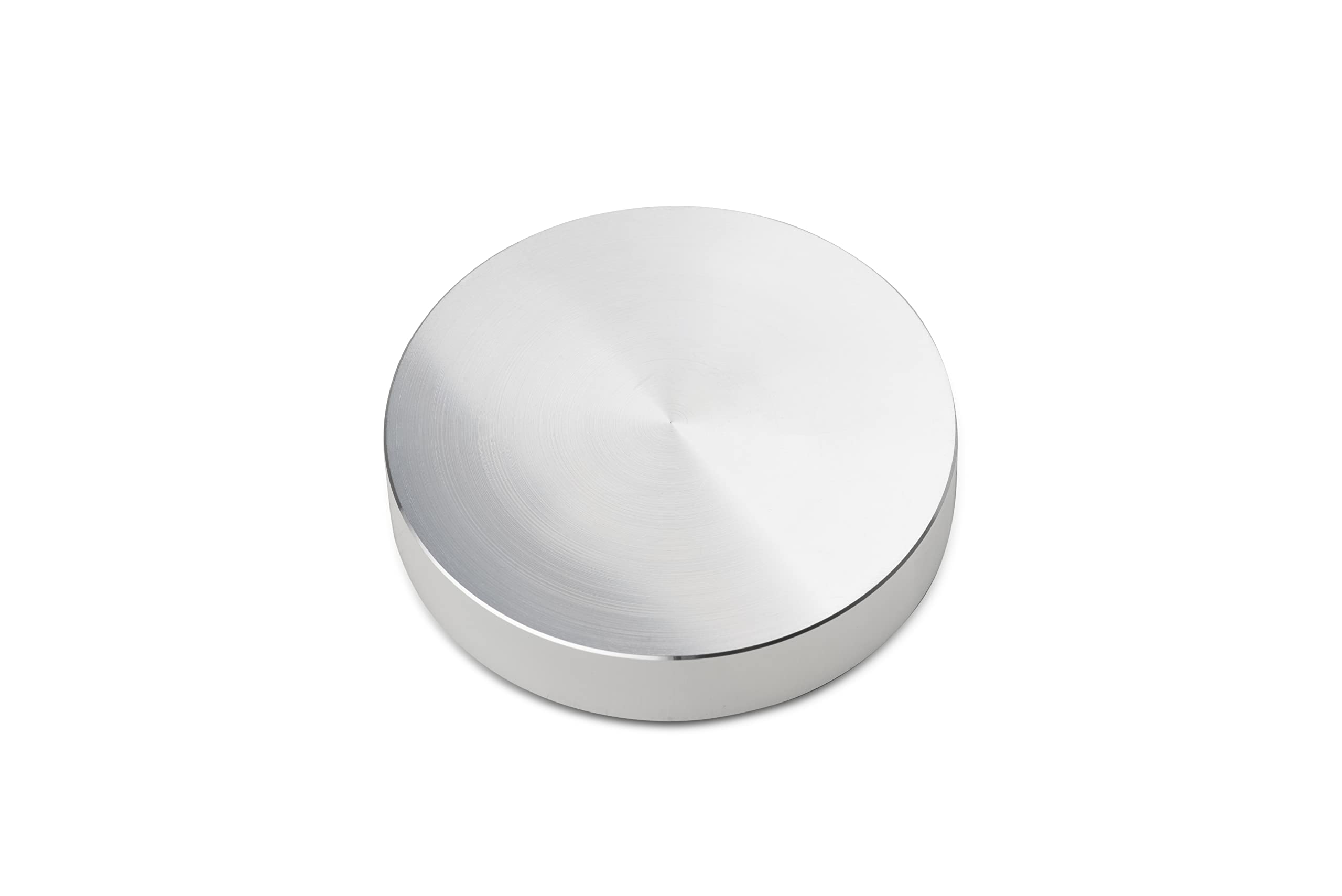 Pro-Ject Record Puck E - Modern Aluminium Plate Weight for Reducing Unwanted Resonance - Silver