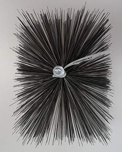 Chimney Brush Schornsteinbürste Wire Brush Chimney Brush Schornsteinbürste Boiler Brush Kaminofenbürste Fireplace Pipe Brush Angular from Formstabilem Steel Wire Kaminkehrerqualität - 70x80mm