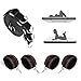 PKBQUEEN Expandable Spreader Metal Bar with 3D Embossed Leather Adjustable Straps Set Position Master Sports Safe Training Aid Wrist Ankle Weight Home Yoga