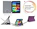 FYY Samsung Galaxy Tab4 10.1-Inch Case - Ultra Slim Magnetic Smart Cover Multi-Angle Stand Case for Samsung Galaxy Tab4 10.1-Inch Purple (With Auto Wake/Sleep Feature)
