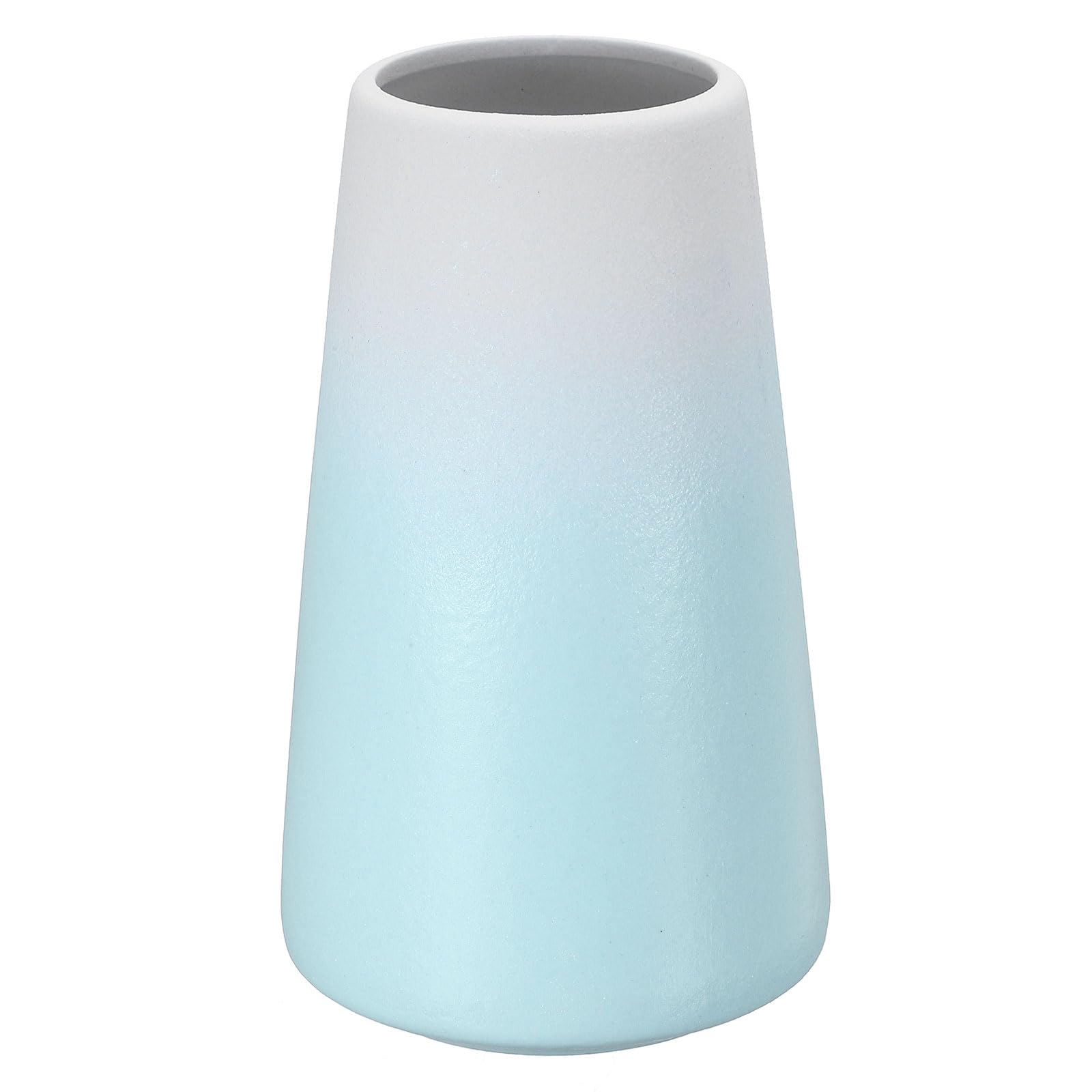 PATIKIL Flower Vase, Ceramic Vases for Flowers Minimalist Floral Vase Table Centerpieces for Fireplace Living Room Decor, Gradient Blue