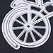 Whitelotous Cutting Dies Stencil Metal Mould for DIY Scrapbook Album Paper Card (Bicycle)