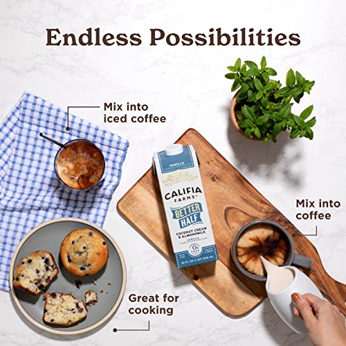 Califia Farms Vanilla Better Half, Half and Half Substitute, 32 Oz