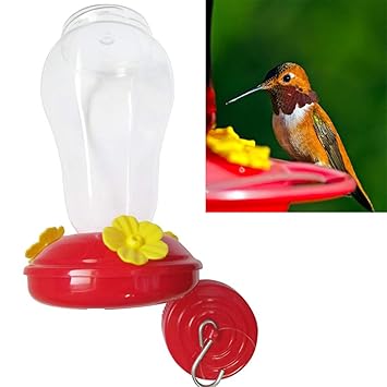 Taottao Wide Mouth Waist Hummingbird Feeder Free Nectar Patio Yard