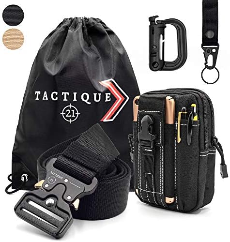 Mens Military Tactical Belt, Pouch Molle, Accessories & Bag | Quick-Release Buckle | For Outdoor, Work, Utility, Travel, Police, Army, Battle, Security, Rollercoaster, Combat Trousers