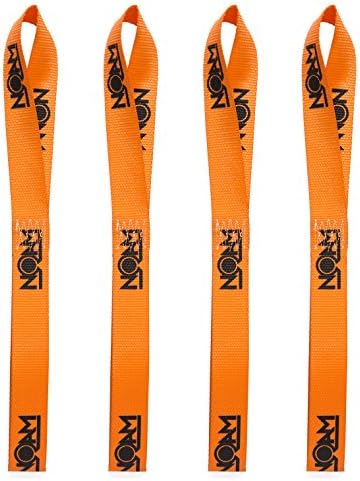 NOAM NBSO - Motorcycle / ATV Heavy Duty Soft Loops Tie Down Straps 18" X 1.5" - 4 pack