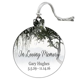 Graphics and More Personalized Custom in Loving Memory Willow Tree Memorial Acrylic Christmas Tree Holiday Ornament