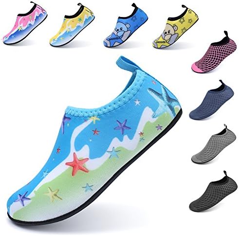 LINGMAO Boys Water Shoes Barefoot Swimming Skin Shoes Aqua Socks Girls Kids for Beach Pool(Little Kid/Big Kid)