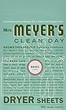 Mrs. Meyer's Clean Day Dryer Sheets, Basil, 80 Count