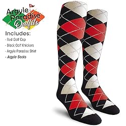 Argyle Paradise Outfit - Mens JJJJ: Black Red and