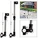 Linkertech Bicycle Mount Holder Umbrella Bar Holder Wheelchair Baby Chair Bike Umbrella Frame Stand Handle Umbrella Connector Stroller Holder Moped Bike Mount Holder for Sunny Rain Umbrella