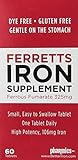 Ferretts Tablets Iron Supplement (325 mg Ferrous Fumarate), 60 tablets