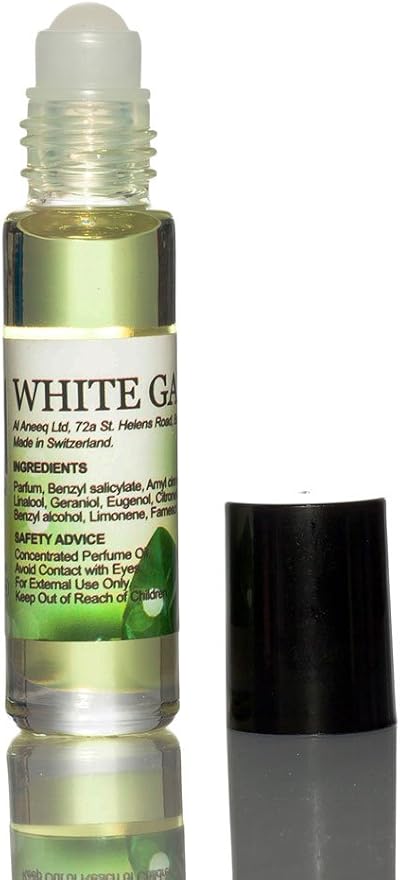 AL ANEEQ White Gardenia Perfume Oil for Women Rollerball Summer Flowers 10ml