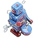 Fang sky Retro Clockwork Wind Up Metal Walking Robot Toy Vintage Collectible Kids Gift