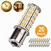 20 Pcs Extremely Super Bright 1156 1141 1003 BA15S 68-SMD LED Replacement Light Bulbs for RV Indoor Lights(20-Pack, Warm White (3000K-3500K Color Temputure)) primary