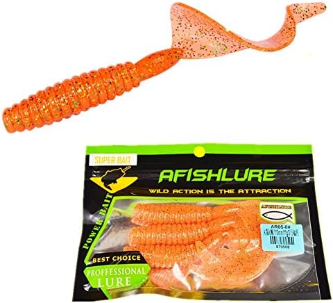 Salty Soft Fishing Lure Twisted Tail Soft Worm Curly Tail Soft Maggots Soft Grub Fishing Baits