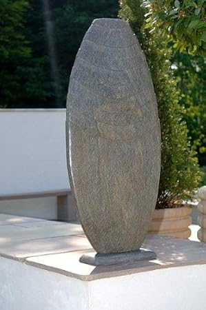 Ingarden Slate Sculpture Natural Slate Vase Or Sculpture Oval