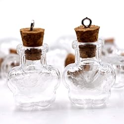 MIGK 24pcs Small Mini Glass Jars Bottles with Cork