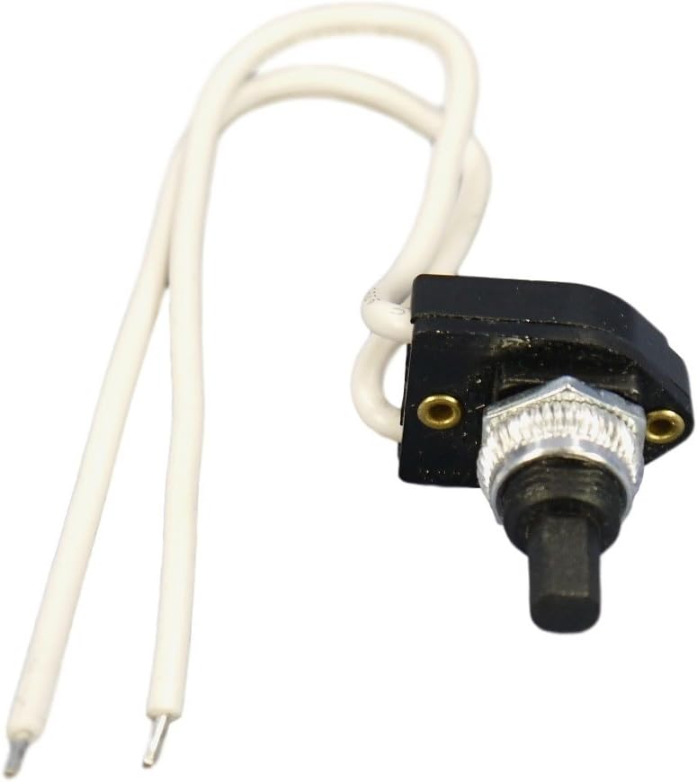 Leviton 2592 Black Plastic Push Button Canopy Switch Momentary ON/OFF