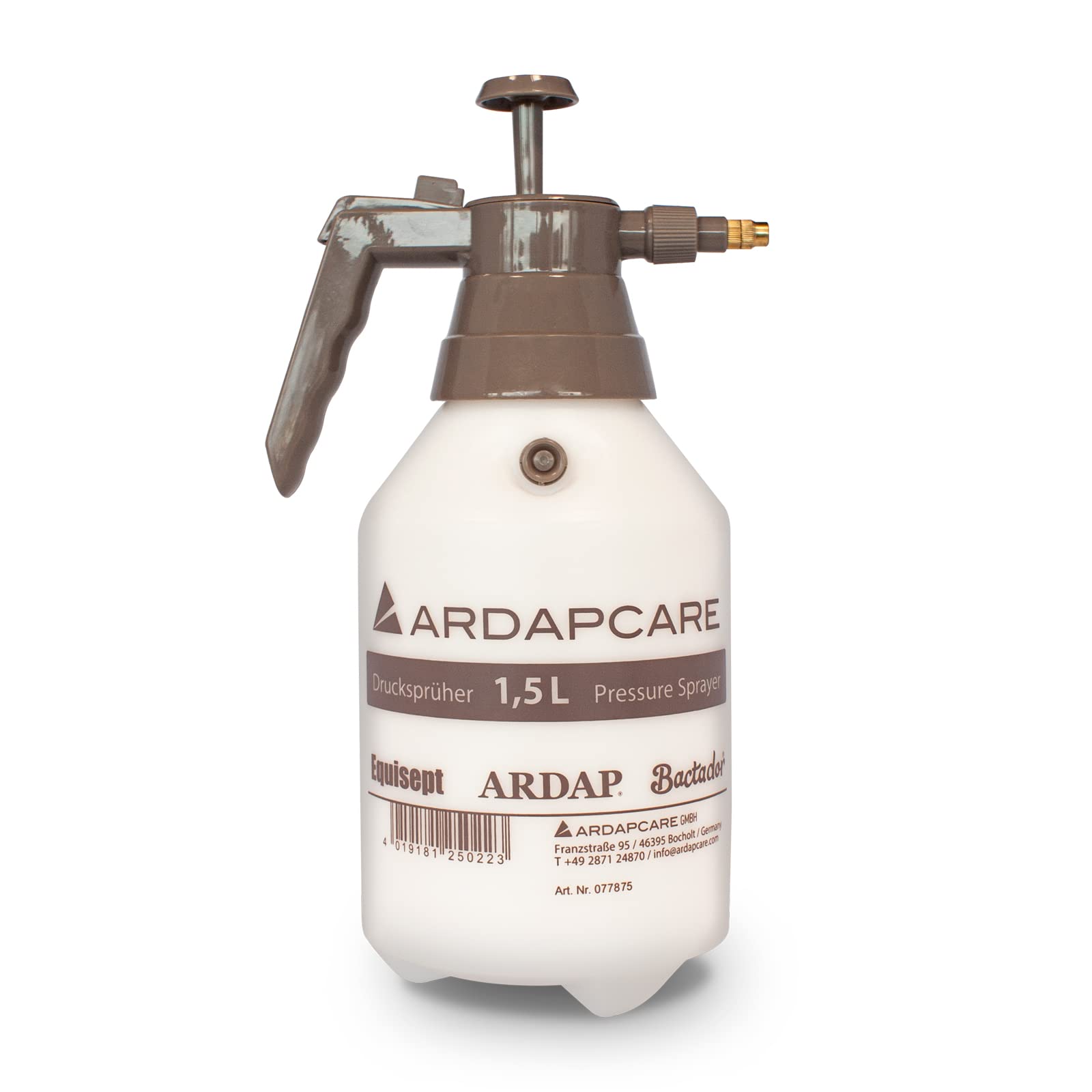 Quiko 077875 Ardap Pressure Sprayer 1.5 Litres with Brass Nozzle