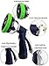 Pexio Professional Garden Hose Nozzle Spray Nozzle, 9 Adjustable Watering Patterns, Metal Body & Grip, High Pressure - Suitable for Watering Lawn and Garden, Washing Dogs & Pets