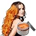 Adofect Temporary Hair Color Wax Pomade for Styling, 4.23 oz - Orange Mud for Men, Women, Halloween, Party, Cosplay