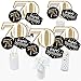 Big Dot of Happiness Adult 70th Birthday - Gold - Birthday Party Centerpiece Sticks - Table Toppers - Set of 15
