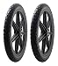 2 PACK -Marathon 92010 Flat Free 20" Replacement Tire Assembly for Rubbermaid Big Wheel Carts, Black primary
