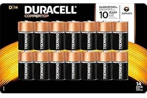 Duracell Coppertop Alkaline D Batteries, 14 Count