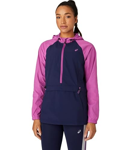 ASICS Women's PACKABLE JACKET Running Apparel, L, AQUA ANGEL PRINT