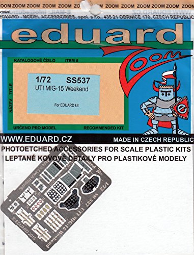 Eduard EDUSS537 1:72 Color Zoom PE - UTI MiG-15 Fagot (for use with The Model kit) Model KIT Accessory