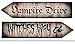 Decorative Halloween Signs, Halloween Party Supplies (17.5 x 4 In, Grey, 8-Pack)