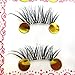 10 Pairs Half False Eyelashes Clear Band LASGOOS Design Natural Look Corner Cross Fake Daily Work Accent Lashes Wholesale Mini Strip Lashes Bulk for Eye Makeup Pack (G04)