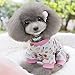 Silvercell Cute Pet Dog Cotton Pajamas Cartoon Pattern Coat T-Shirt Cat Clothes Pink XL