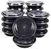 Juvale 20 Pack Round Meal Prep Bento Lunch Box Containers Set - Disposable Plastic Food Storage Salad Bowls, for Microwave/Freezer Use, Portion Control - 22 Ounces