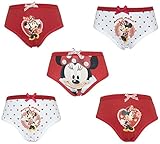 Disney Minnie Mouse 5 Pack Girls Pants / Knickers